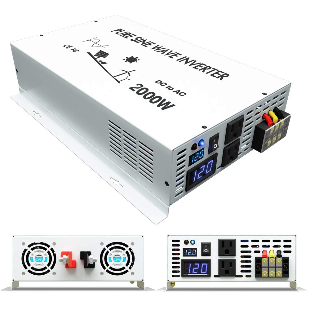 Inversor Solar de onda sinusoi - Inverter Pure Sine Wave 60Hz 120V 3000W reseña y precio