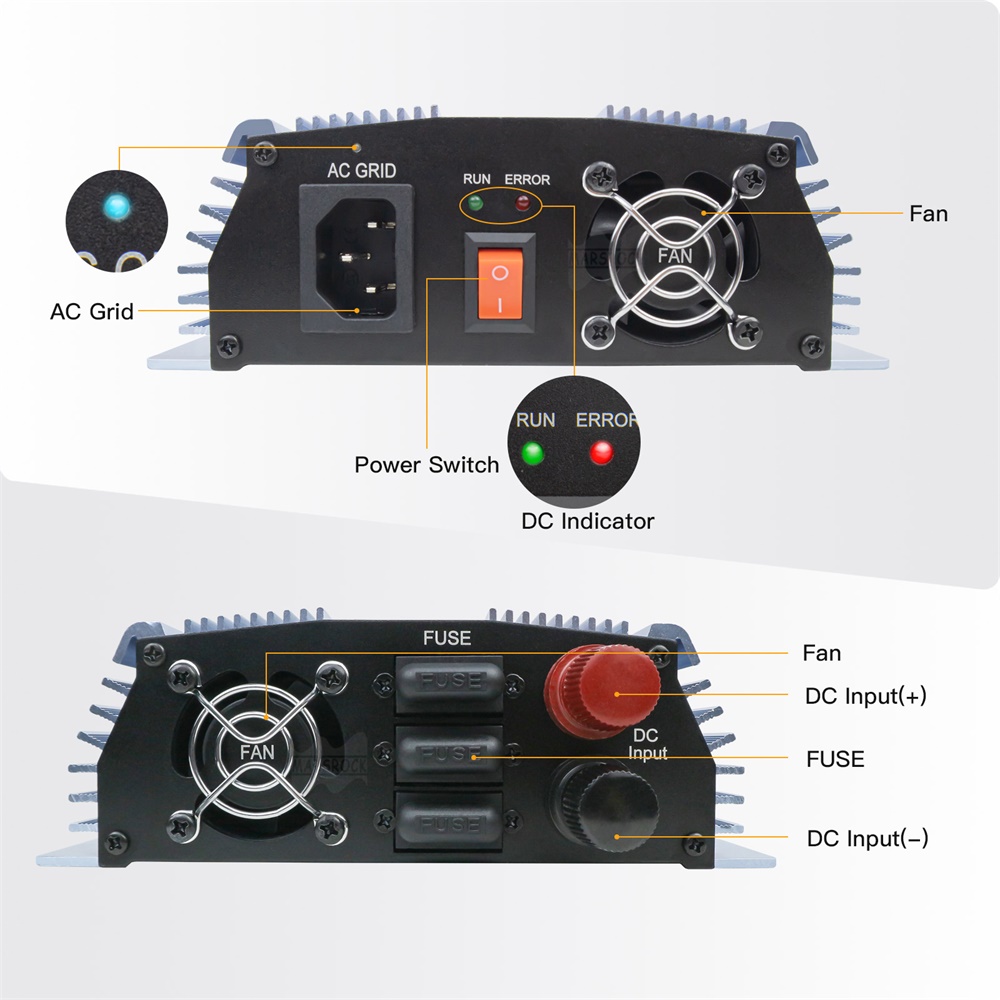 Microinversor Solar de conexió - Micro Inverter 1400W Solar Grid Tie reseña y precio
