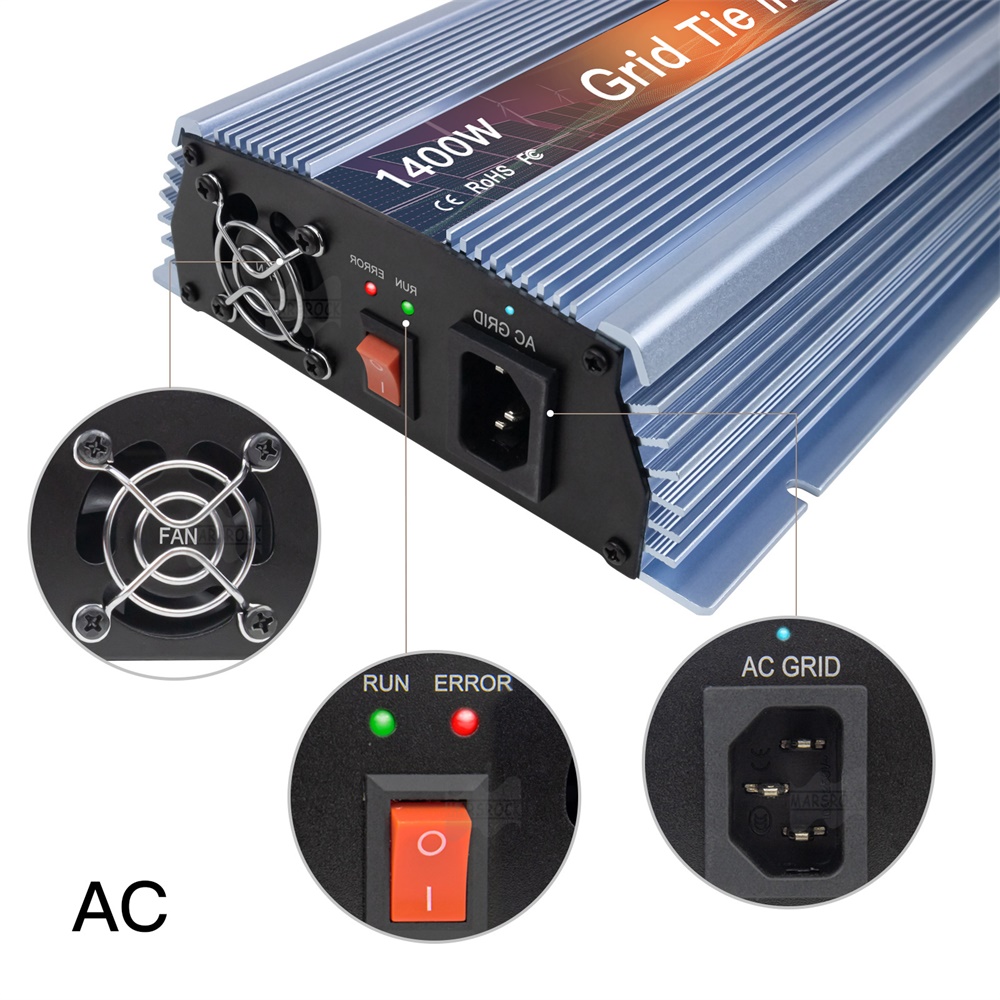 Microinversor Solar de conexió - Micro Inverter 1400W Solar Grid Tie reseña y precio